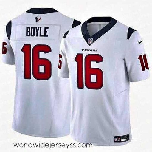 Exquisitely designed Houston Texans 16 Tim Boyle White 2024 F.U.S.E Vapor Untouchable Stitched Football Jersey