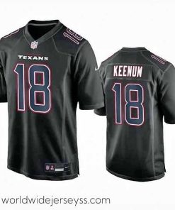 Marvelously styled Houston Texans 18 Case Keenum Black Fashion Vapor Untouchable Limited Stitched Football Jersey