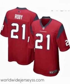 Marvelously styled Houston Texans 21 Bradley Roby Game Red Alternate Football Jersey
