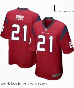 Superbly made Houston Texans 21 Bradley Roby Game Red Alternate Football Jersey