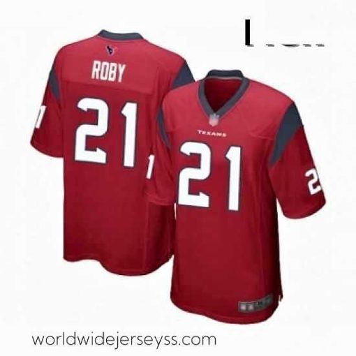 Superbly made Houston Texans 21 Bradley Roby Game Red Alternate Football Jersey