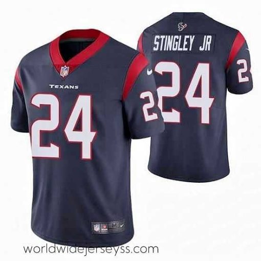Marvelously styled Houston Texans 24 Derek Stingley Jr Navy Vapor Untouchable Limited Stitched jersey