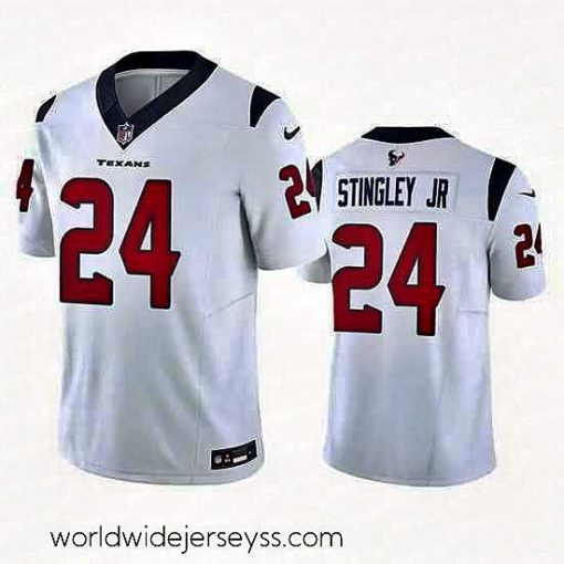 Marvelously styled Houston Texans 24 Derek Stingley Jr  White 2023 F.U.S.E Vapor Untouchable Stitched Football Jersey