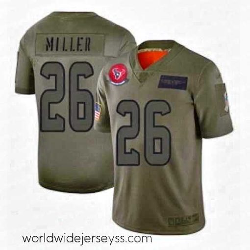 Superbly made Houston Texans 26 Lamar Miller Limited Camo 2019 Salute to Service Football Jersey