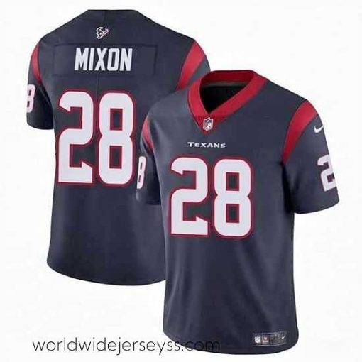 Finely crafted Houston Texans 28 Joe Mixon Navy Vapor Untouchable Stitched Football Jersey