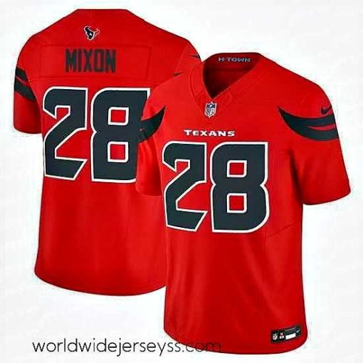 Exceptionally fashioned Houston Texans 28 Joe Mixon Red 2024 Alternate F.U.S.E Limited Stitched Jersey