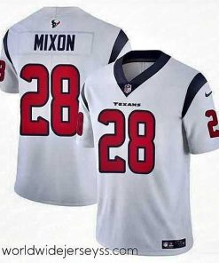 Exceptionally fashioned Houston Texans 28 Joe Mixon White Vapor Untouchable Stitched Football Jersey