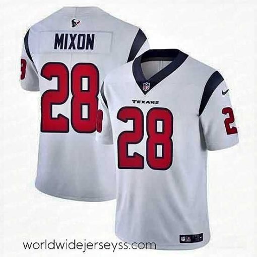 Exceptionally fashioned Houston Texans 28 Joe Mixon White Vapor Untouchable Stitched Football Jersey