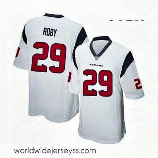 Exceptionally fashioned Houston Texans 29 Bradley Roby Game White Football Jersey