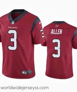 Superbly made Houston Texans 3 Kyle Allen Red Vapor Untouchable Limited Stitched Jersey