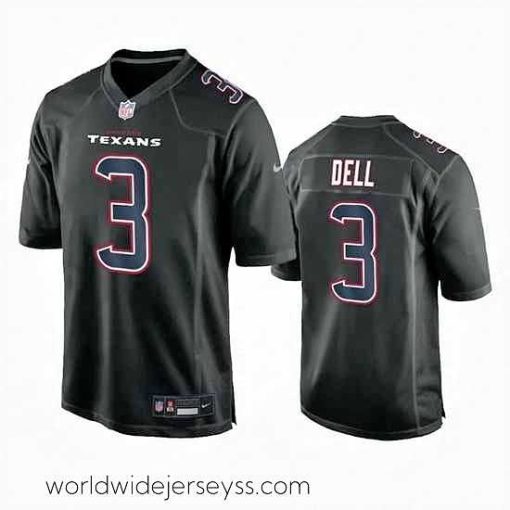 Exceptionally fashioned Houston Texans 3 Tank Dell Black Fashion Vapor Untouchable Limited Stitched Football Jersey