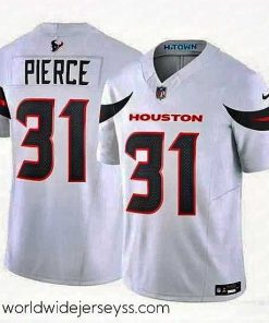 Marvelously styled Houston Texans 31 Dameon Pierce White 2024 Vapor F.U.S.E  Limited Stitched Jersey