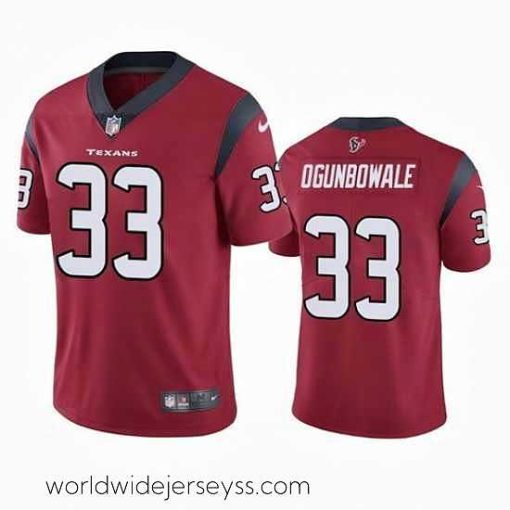 Finely crafted Houston Texans 33 Dare Ogunbowale Red Vapor Untouchable Limited Stitched Jersey