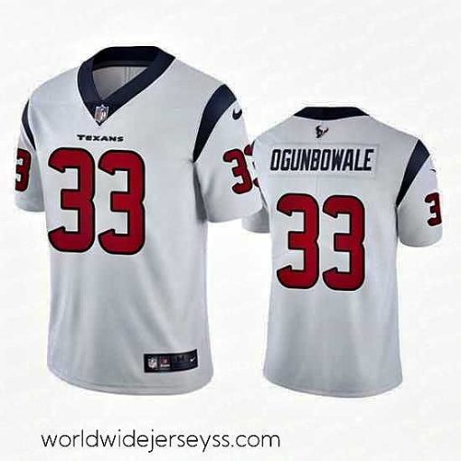 Exquisitely designed Houston Texans 33 Dare Ogunbowale White Vapor Untouchable Limited Stitched Jersey