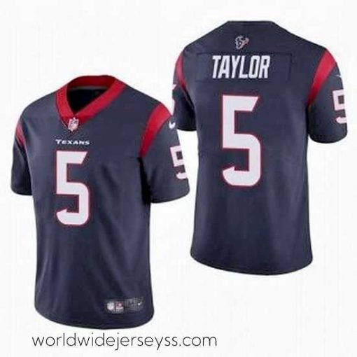 Exquisitely designed Houston Texans 5 Tyrod Taylor Navy Vapor Untouchable Limited Stitched Jersey
