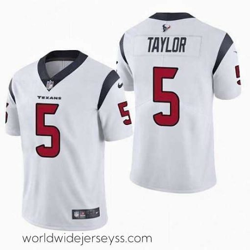 Superbly made Houston Texans 5 Tyrod Taylor White Vapor Untouchable Limited Stitched Jersey