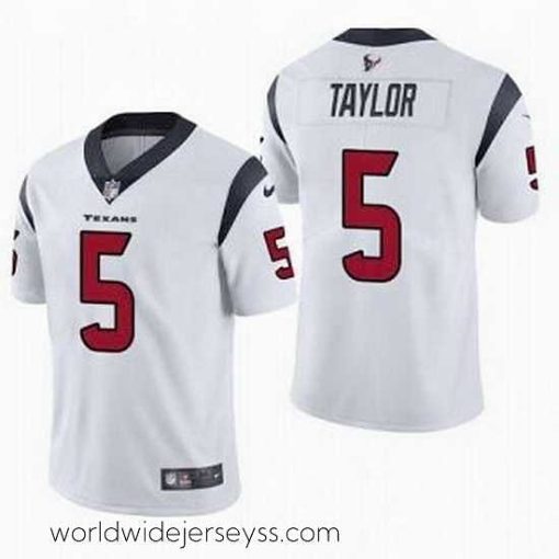 Exceptionally fashioned Houston Texans 5 Tyrod Taylor White Vapor Untouchable Limited Stitched Jersey