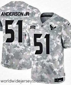 Finely crafted Houston Texans 51 Will Anderson Jr 2024 F.U.S.E Arctic Camo Salute To Service Limited Stitched Football Jersey