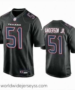 Marvelously styled Houston Texans 51 Will Anderson Jr  Black Fashion Vapor Untouchable Limited Stitched Football Jersey