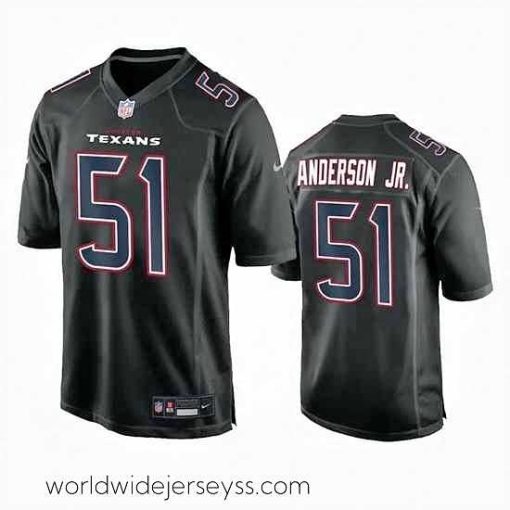 Marvelously styled Houston Texans 51 Will Anderson Jr  Black Fashion Vapor Untouchable Limited Stitched Football Jersey