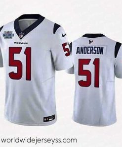 Marvelously styled Houston Texans 51 Will Anderson Jr  White 2023 F.U.S.E  With Prem1ere Patch Vapor Untouchable Limited Stitched Football Jersey
