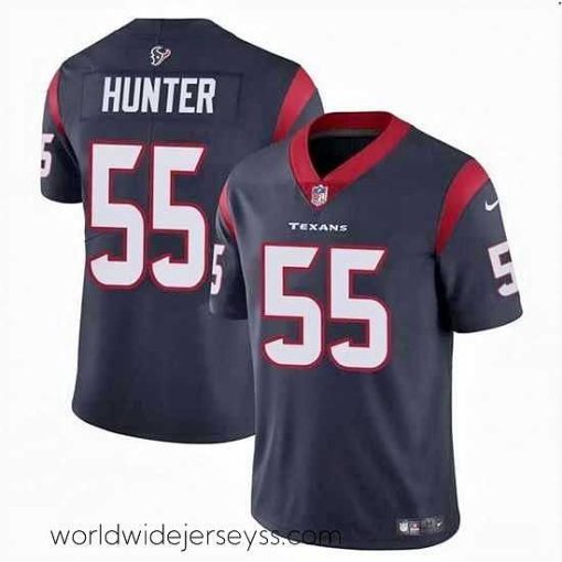 Exceptionally fashioned Houston Texans 55 Danielle Hunter Navy Vapor Untouchable Stitched Football Jersey