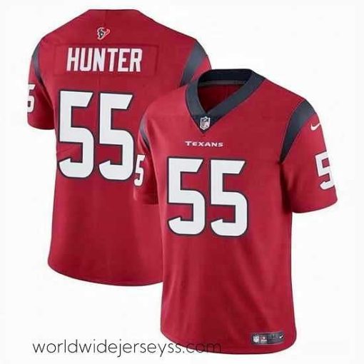 Exceptionally fashioned Houston Texans 55 Danielle Hunter Red Vapor Untouchable Stitched Football Jersey