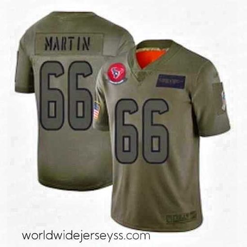 Exquisitely designed Houston Texans 66 Nick Martin Limited Camo 2019 Salute to Service Football Jersey