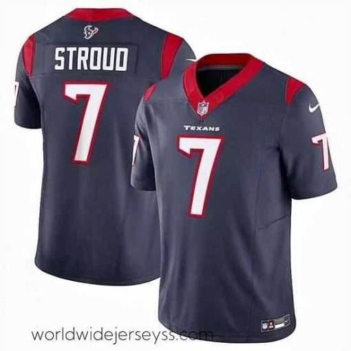 Superbly made Houston Texans 7 C J  Stroud Navy 2023 F.U.S.E Vapor Untouchable Stitched Football Jersey