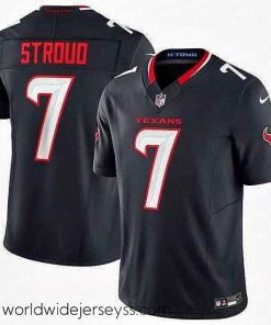 Marvelously styled Houston Texans 7 C J  Stroud Navy 2024 Vapor F.U.S.E  Limited Stitched Jersey