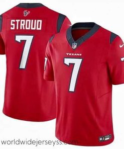 Superbly made Houston Texans 7 C J  Stroud Red 2023 F.U.S.E Vapor Untouchable Stitched Football Jersey