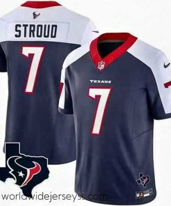 Marvelously styled Houston Texans 7 C J  Stroud White Navy 2023 F.U.S.E  Vapor Untouchable Limited Stitched Football Jersey