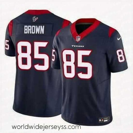 Exceptionally fashioned Houston Texans 85 Noah Brown Navy 2023 F.U.S.E Vapor Untouchable Stitched Football Jersey