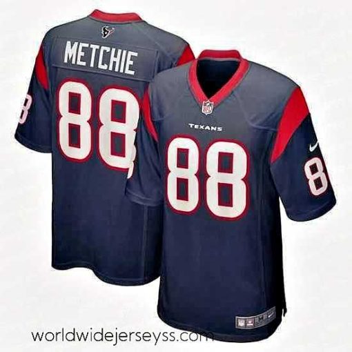 Exceptionally fashioned Houston Texans 88 John Metchie Navy Stitched Game Jersey