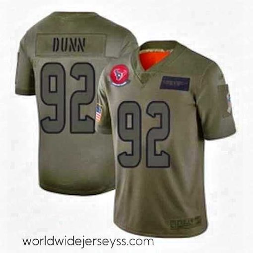 Superbly made Houston Texans 92 Brandon Dunn Limited Camo 2019 Salute to Service Football Jersey