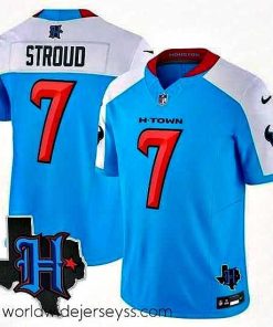 Exceptionally fashioned Houston Texans Active Player Custom Blue White 2024 F.U.S.E  Limited Stitched Jersey