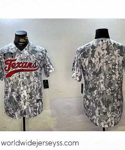 Exceptionally fashioned Houston Texans Blank Camo With Patch Cool Base Stitched Baseball Jersey