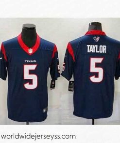 Marvelously styled Houston Texans  Tyrod Taylor 5 Nike Navy Vapor Limited Jersey