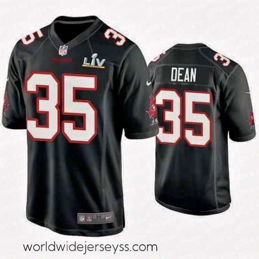 Marvelously styled Jamel Dean Buccaneers Black Super Bowl Lv Game Fashion Jersey