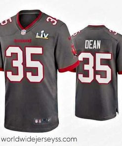 Exceptionally fashioned Jamel Dean Buccaneers Pewter Super Bowl Lv Game Jersey