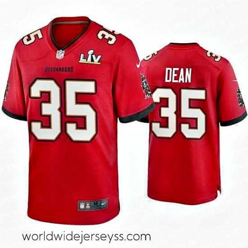 Finely crafted Jamel Dean Buccaneers Red Super Bowl Lv Game Jersey