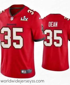 Exquisitely designed Jamel Dean Buccaneers Red Super Bowl Lv Vapor Limited Jersey