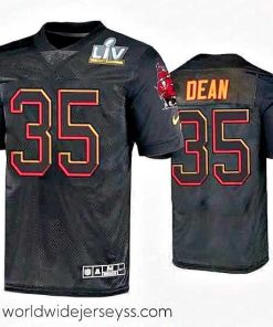 Marvelously styled Jamel Dean Tampa Bay Buccaneers Black Super Bowl Lv Jersey