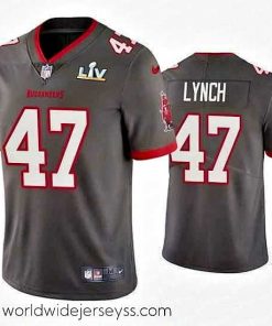 Marvelously styled John Lynch Buccaneers Pewter Super Bowl Lv Vapor Limited Jersey