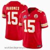 Exquisitely designed Kansas City Chiefs 15 Patrick Mahomes Red 2023 F.U.S.E  Vapor Untouchable Limited Stitched 2024 Super Bowl LVIII Jersey