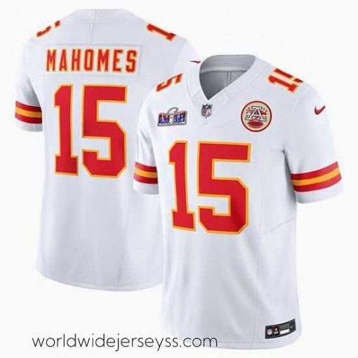 Exceptionally fashioned Kansas City Chiefs 15 Patrick Mahomes White 2023 F.U.S.E  Vapor Untouchable Limited Stitched 2024 Super Bowl LVIII Jersey