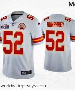Exquisitely designed Kansas City Chiefs 52 Creed Humphrey White Vapor Untouchable Limited Stitched Football 2024 Super Bowl LVIII Jersey