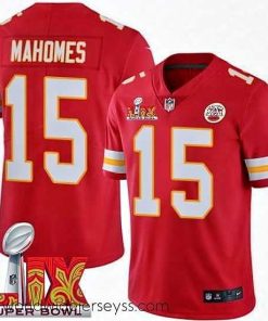 Exceptionally fashioned Kansas City Chiefs Patrick Mahomes #15 Red 2024 2025 Super Bowl LIX F.U.S.E Stitched Jersey