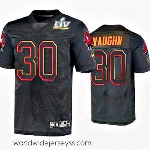 Exceptionally fashioned Ke'Shawn Vaughn Tampa Bay Buccaneers Black Super Bowl Lv Jersey