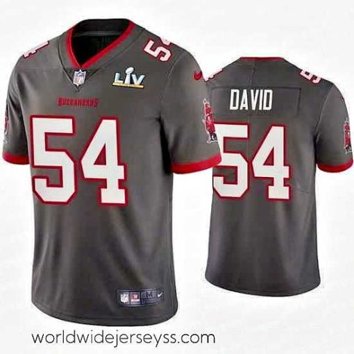 Marvelously styled Lavonte David Buccaneers Pewter Super Bowl Lv Vapor Limited Jersey